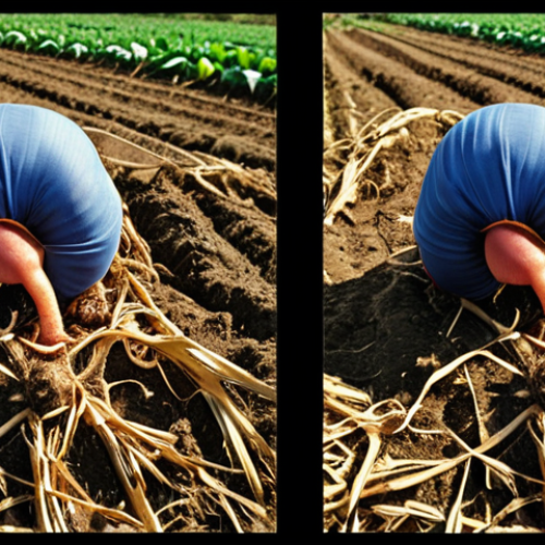 Here are two image prompts for Stable Diffusion, based on the provided text about organic farming: