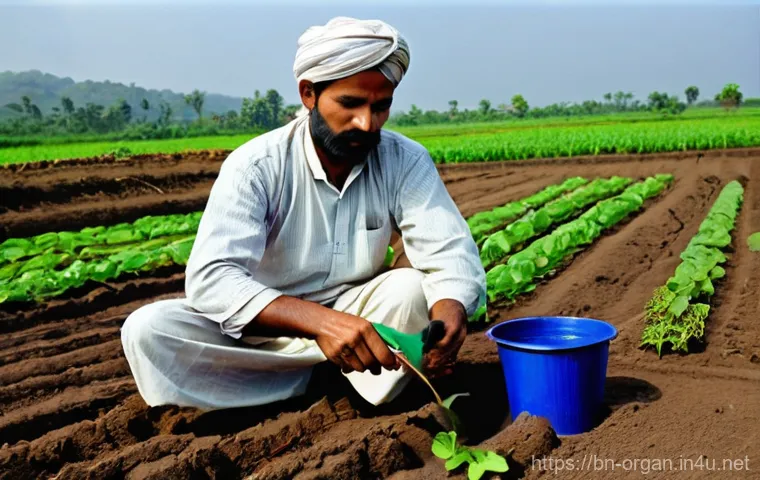 유기농업 실기 시험 - **Prompt 1: "The Journey of an Organic Farmer"**
    A realistic photograph of a determined young Be...