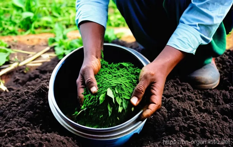 유기농업 실기 시험 - **Prompt 2: "Understanding the Soil: A Farmer's Blueprint"**
    A detailed, naturalistic photograph...